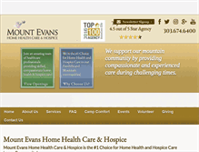 Tablet Screenshot of mtevans.org